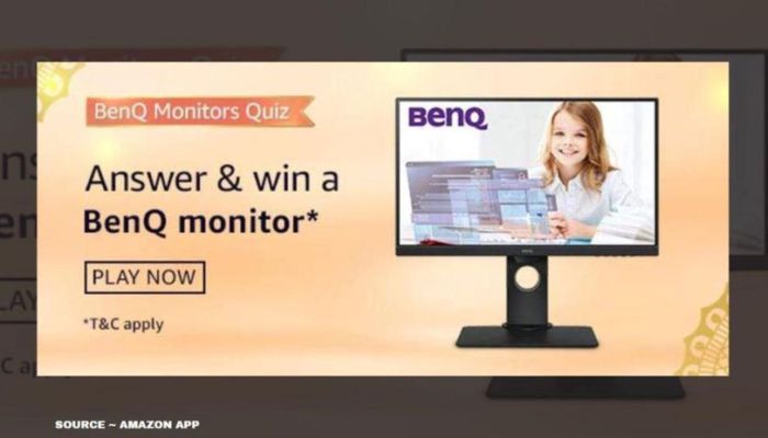 Amazon Benq Monitor Quiz Answers Win Benq Monitor By Answering 5 Question Republic Tv English Dailyhunt