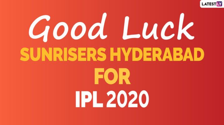 सनर इजर स ह दर ब द ड र म 11 आईप एल 2020 क श भक मन ए और एचड इम ज ज इ ड यन प र म यर ल ग 13 म श भक मन ए Srh बध ई व लप पर स द श और एसएमएस