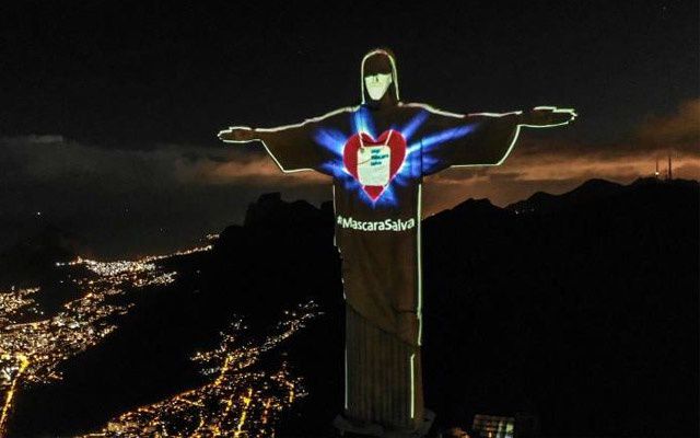 Christ The Redeemer Wears Mask To Raise Covid 19 Awareness News Karnataka Dailyhunt