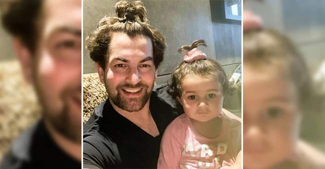 Neil Nitin Mukesh Shares Cute Picture With Daughter Nurvi In A Ponytail Laughingcolours English Dailyhunt