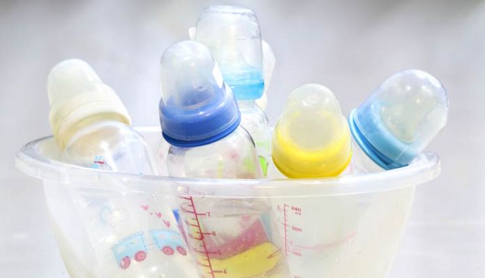 dry baby bottles in microwave
