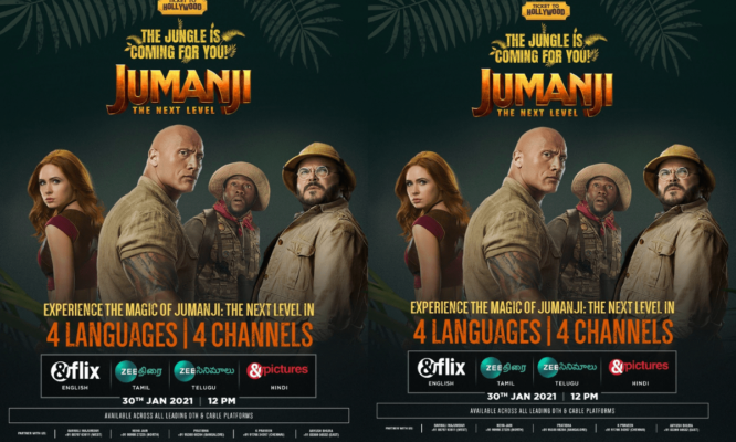 Jumanji The Next Level Is All Set To Air In Four Languages On Jan 24th 2021 Bollyy Dailyhunt