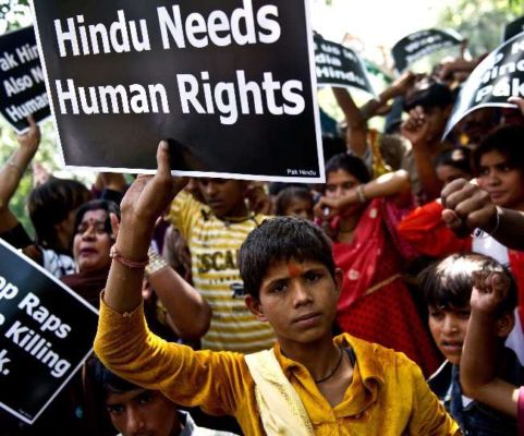 पाकिस्तान में इस्लामिक कट्टरपंथियों के हाथों हिंदुओं के उत्पीड़न के खिलाफ संयुक्त राष्ट्र में प्रदर्शन