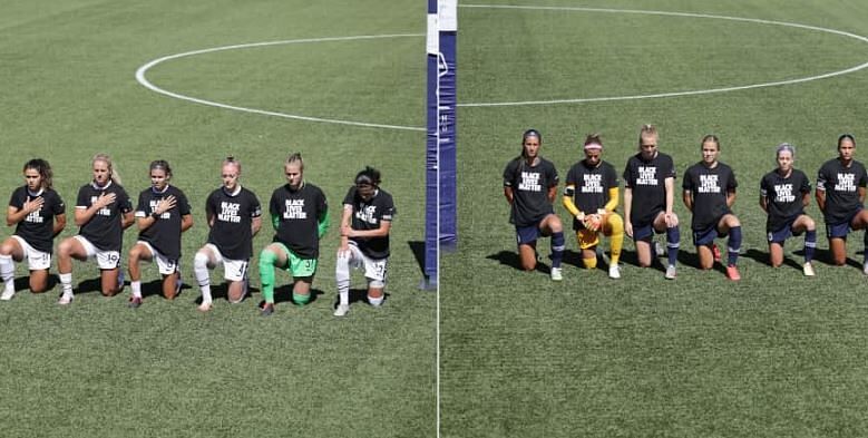 National Women S Soccer League Players Take A Knee To Protest Against Racial Injustice The Sentinel Dailyhunt