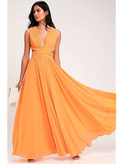 vivid imagination cutout maxi dress