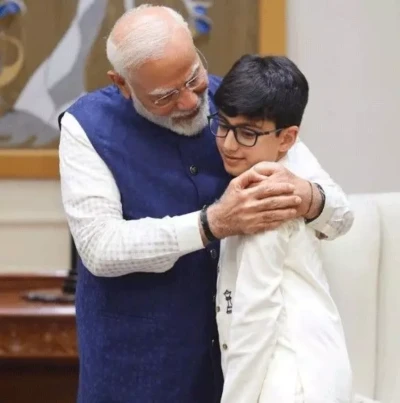 మోదీ..దేవాన్ష్ లది అపురూపమైన అనుబంధం