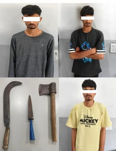 పాతకక్షలతో వ్యక్తిపై గొడ్డలితో దాడి.. ముగ్గురు నిందితుల అరెస్ట్!