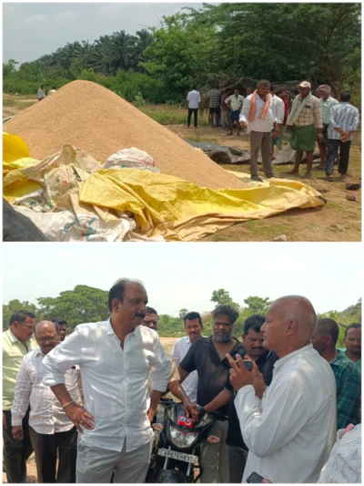 ప్రభుత్వ కొనుగోలు కేంద్రంలో ధాన్యం తరుగు వివాదం..