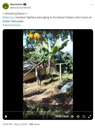 Video From Myanmar Shared As Indian Helicopter Shot Down In Crisis-Hit Manipur