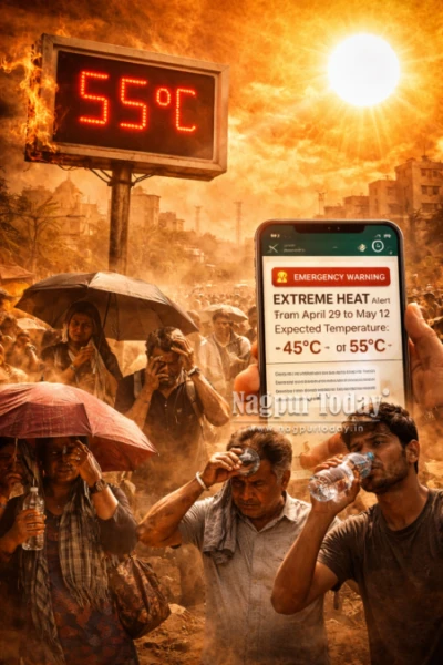 Heatwave hoax vs real heat: Viral '55°C Emergency' message triggers panic in Nagpur