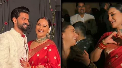 नई नवेली दुल्हन सोनाक्षी सिन्हा ने 'बिब्बोजान' के साथ किया जमकर डांस, वायरल हुआ वीडियो