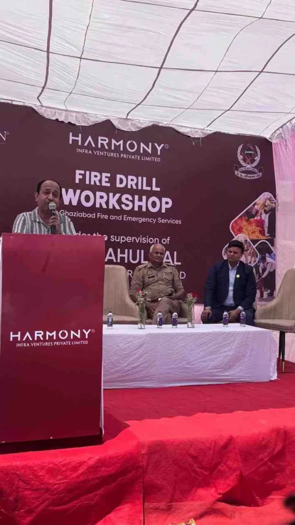 Harmony Infra Ventures Holds Fire Safety Drill at The Horizons Residences, Indirapuram