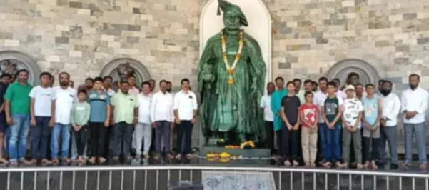 छत्रपती शाहू महाराज यांच्या १०४ व्या पुण्यतिथी निमित्त राधानगरी धरण स्थळावर अभिवादन.