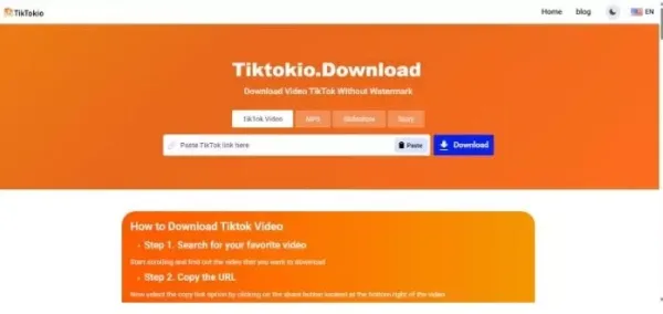 TikTok Saver: TikTok Video Saver Without Watermark in 5s - TikTokio