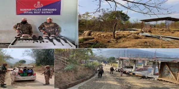 Arms Recovered in Large Quantity, Three Bunkers Destroyed in Manipur