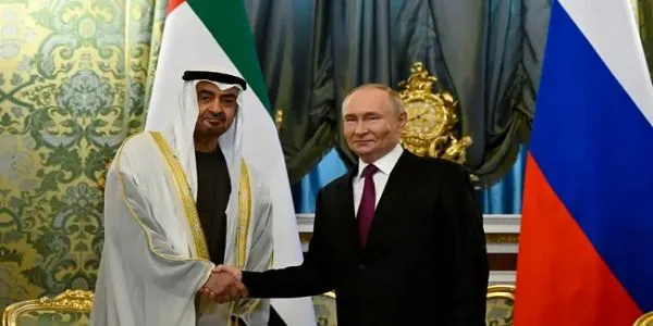 روس اور متحدہ عرب امارات کے صدر کے درمیان فون پرگفتگو