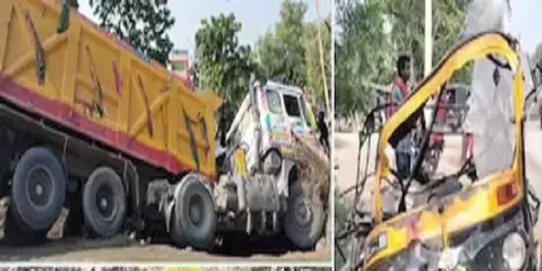 بہار کے کھگڑیا میں ٹرک کے آٹو پر پلٹنے سے سی آئی ایس ایف جوان سمیت تین افراد کی موت