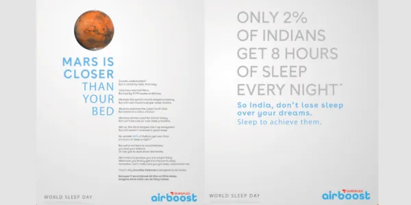 Duroflex launches thought-provoking print campaign for World Sleep Day