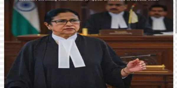 నల్ల కోటు ధరించి కలకత్తా హైకోర్టుకు మమతాబెనర్జి.!