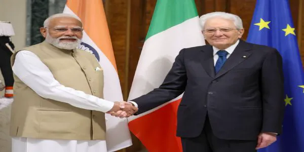 وزیر اعظم مودی کی اٹلی کے صدر میٹریلا سے ملاقات ، مصنوعی ذہانت اورخلائی شعبوں میں تعاون سمیت مختلف امو پر تبادلہ خیال