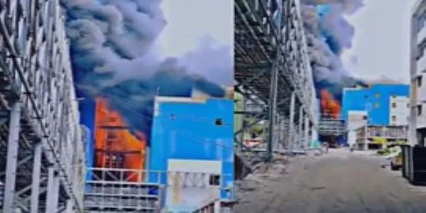 تلنگانہ کے یادادری تھرمل پاور اسٹیشن میں شدید آگ، بڑے آلات کو نقصان پہنچا