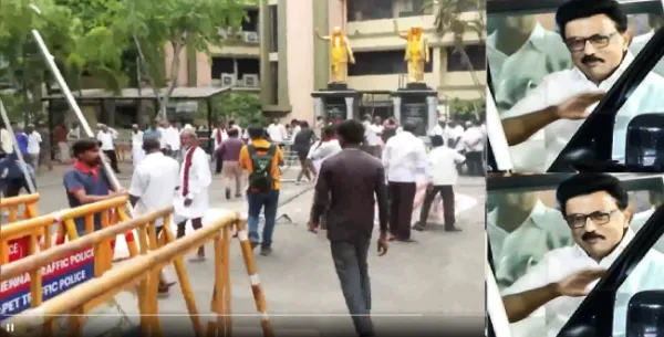 3-ம் இடத்திற்குத் தள்ளப்பட்ட திமுக! அண்ணா அறிவாலயத்தில் கொண்டாட்ட ஏற்பாடுகள் அகற்றம்?!