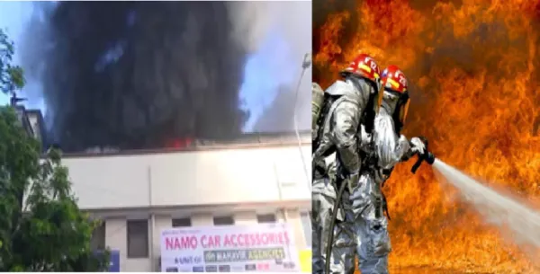 சென்னை அண்ணா சாலையில் தனியார் சொகுசு கார் உதிரி பாக குடோனில் தீ விபத்து..!