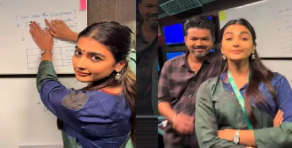 விஜய்தான் முதல்வர்! அன்றே கணித்த பூஜா ஹெக்டே.. விஜய் எப்படி வெட்கப்படுறாரு பாருங்க..!