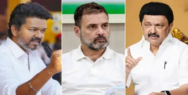 விஜய்க்கு காங்கிரஸ் ஆதரவு? முதுகுல குத்திட்டாங்க.. திமுகவுக்கு வந்த கோபம்! ராகுல் காந்தி எடுக்கப்போகும் அதிரடி முடிவு!
