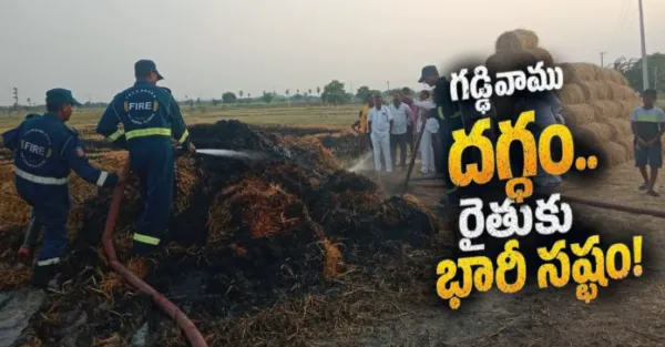 షార్ట్ సర్క్యూట్తో గడ్డివాము దగ్ధం