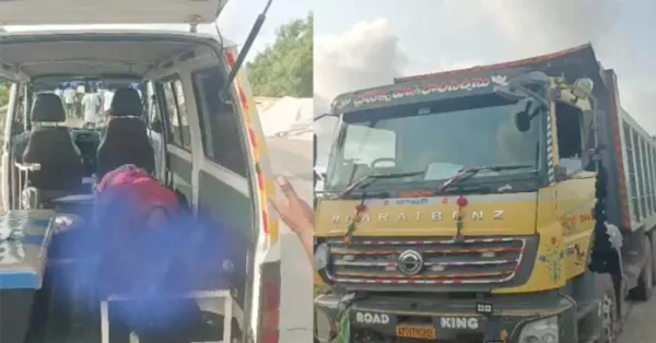 ఘోర రోడ్డు ప్రమాదం.. నలుగురు కూలీలు మృతి