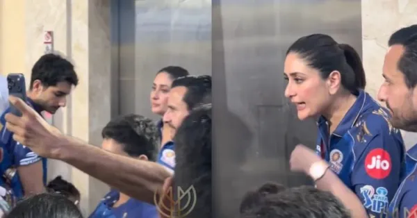 Kareena Kapoor Khan Gets Angry Amid Crowd Rush During MIvsRCB Match With Family