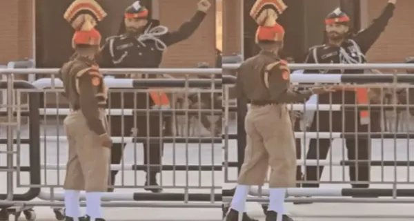Humour Meets Patriotism: BSF Jawan's Playful Act Steals the Show at Wagah-Attari Border