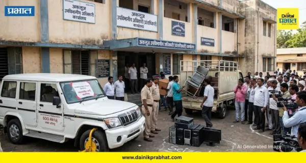 Akluj News : सरकारी कार्यालयावर जप्तीची नामुष्की! २८ खुर्च्या, ६ संगणक अन् 'बोलेरो' गाडी जप्त; पाहा काय आहे प्रकरण