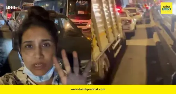 Sonali Kulkarni: 'हे खूप भयंकर आहे'. मानखुर्द कोंडीत सोनाली कुलकर्णी ५ तास अडकल्या
