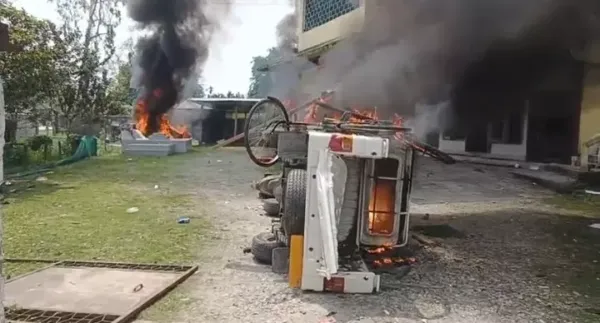 Violence erupts in Assam's Bodoland belt after forest eviction drive, more than 20 injured
