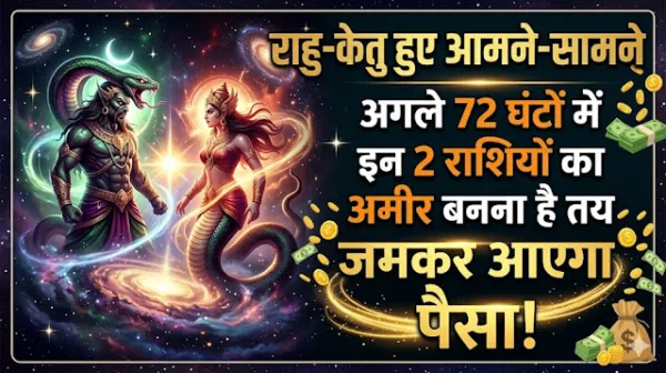 राहु-केतु हुए आमने-सामने, अगले 72 घंटों में इन 2 राशियों का अमीर बनना है तय, जमकर आएगा पैसा!