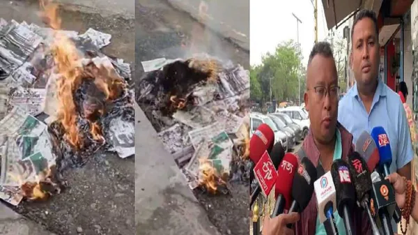 Burning of newspaper bundles in Sivasagar condemned, media bodies cry foul