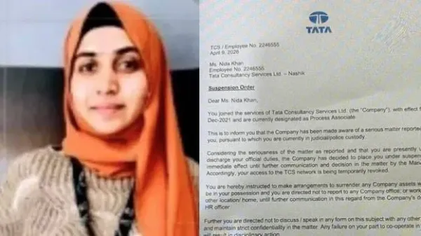Nida Khan suspended on April 9 for 'serious matter'; Big update in TCS religious conversion and sexual harassment scandal