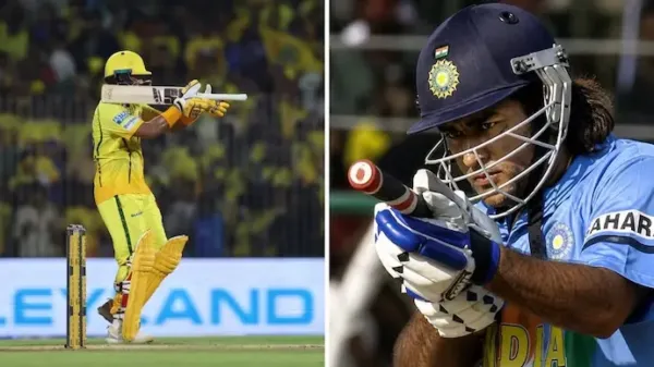 కార్తీక్ శర్మ విశ్వరూపం.. ధోనీలాగే "గన్ సెలబ్రేషన్"