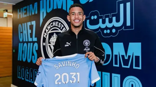 Brazil winger Savinho extends Manchester City deal until 2031