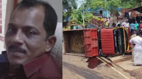Lorry suddenly rolls backwards while being washed; tragic end for driver
