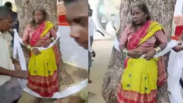 घर से बाहर खींचा और पेड़ से बांधा... तेलंगाना में काला जादू के नाम पर 60 साल की महिला के साथ मारपीट