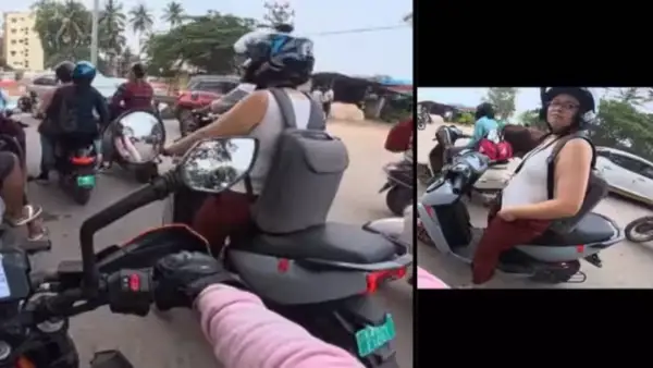 सड़क पर लड़की की सुरक्षा का अनोखा इंतजाम, राइडर ने पूछा तो लड़की ने बताई ऐसी वजह, सुनकर चौंक जाएंगे आप