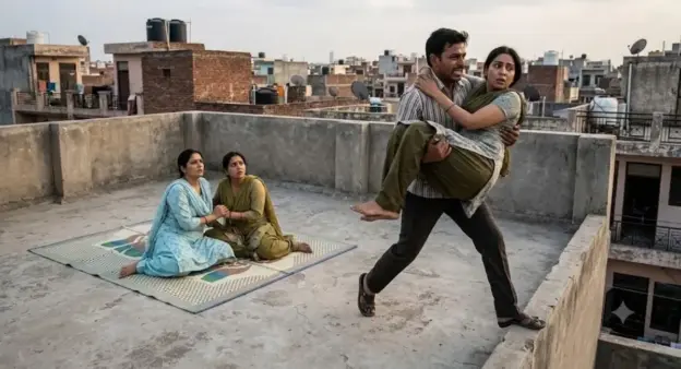 भाभी के साथ बैठी थी पत्नी, अचानक पहुंचा पति और गोद में उठाकर छत से लगा दी छलांग; फिर...