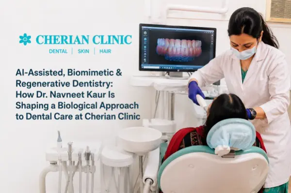 AI-Assisted, Biomimetic & Regenerative Dentistry: How Dr. Navneet Kaur Is Shaping a Biological Approach to Dental Care at Cherian Clinic