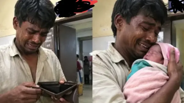 বেকার বাবার কোলে সদ্যোজাত কন্যা! হাসপাতালের মেঝেতে কান্নায় ভেঙে পড়া যুবকের ভাইরাল গল্প