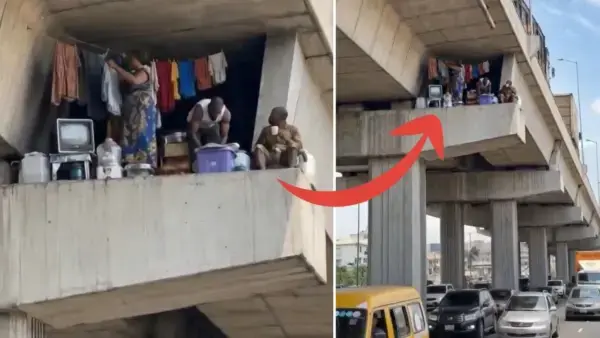 इतनी ऊंचाई पर कौन रहता है? फ्लाईओवर के पिलर पर TV, कपड़े और पानी देखकर मचा हड़कंप, फिर खुला वीडियो का राज!
