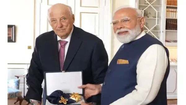 Norway confers its highest honour, Grand Cross of the Royal Norwegian Order of Merit, on PM Modi