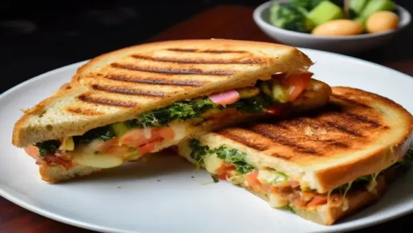 Morning Breakfast Recipe  | सकाळच्या घाईगडबडीमध्ये नाश्त्यासाठी बनवा व्हेज ग्रिल सँडविच